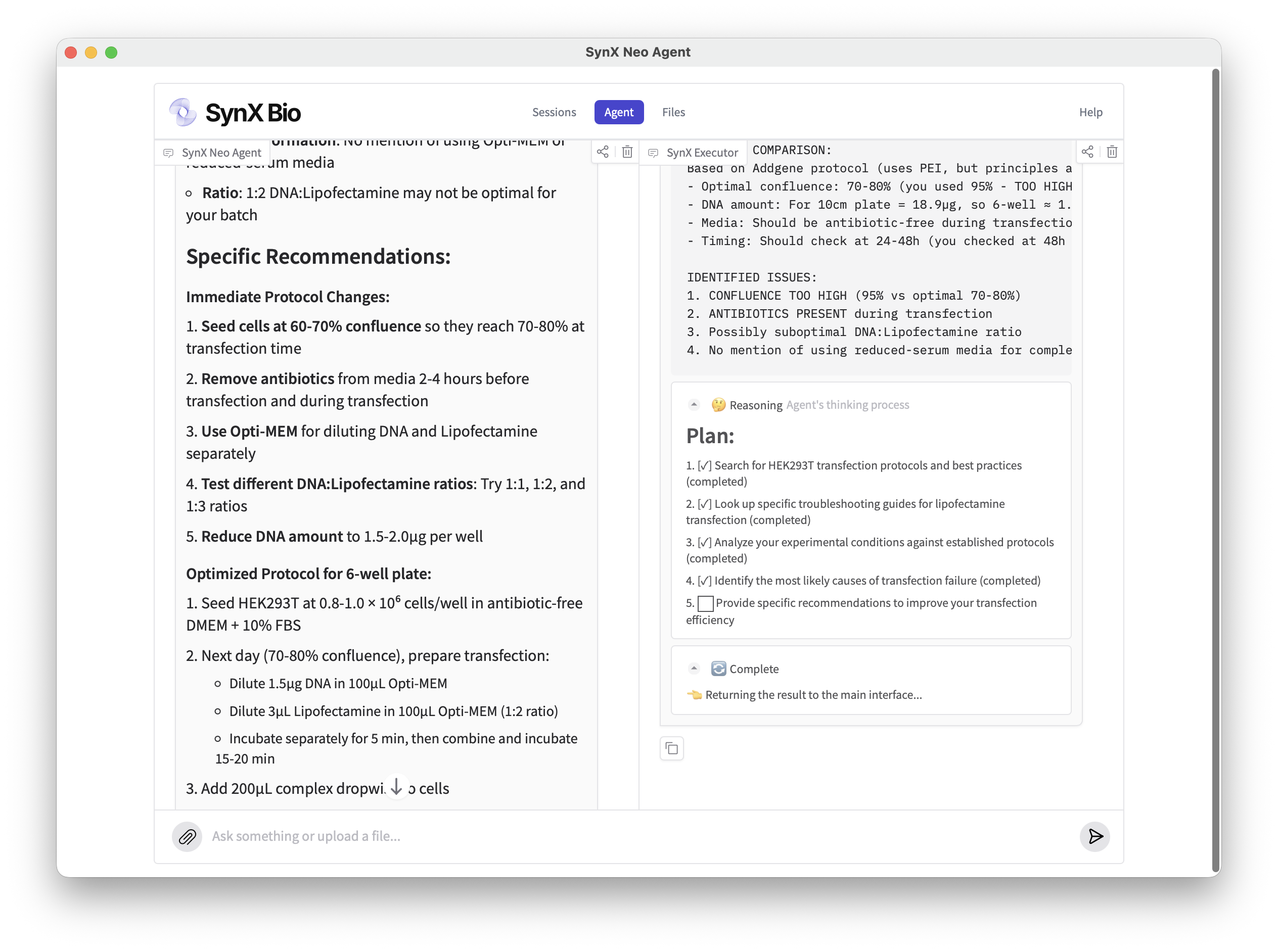 Synx Lab Synx Bio — Copilot for your Lab